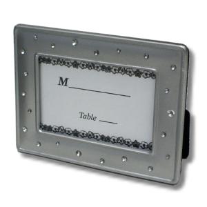 ALUMINIUM PLACECARD FRAME WITH STONES