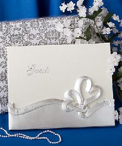 GUEST BOOK INTERLOCKING HEARTS