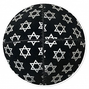 BLACK WITH SILVER MAGEN DAVID